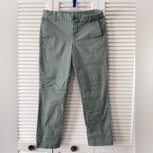 J. Crew Green Chino Pants with Straight‎ Leg